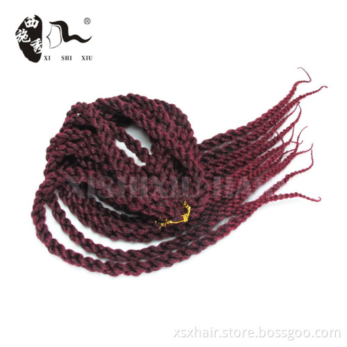 2016 hot sale long lasting 3D cubic afro twis Braids hair for synthetic hair extension crochet braid hair